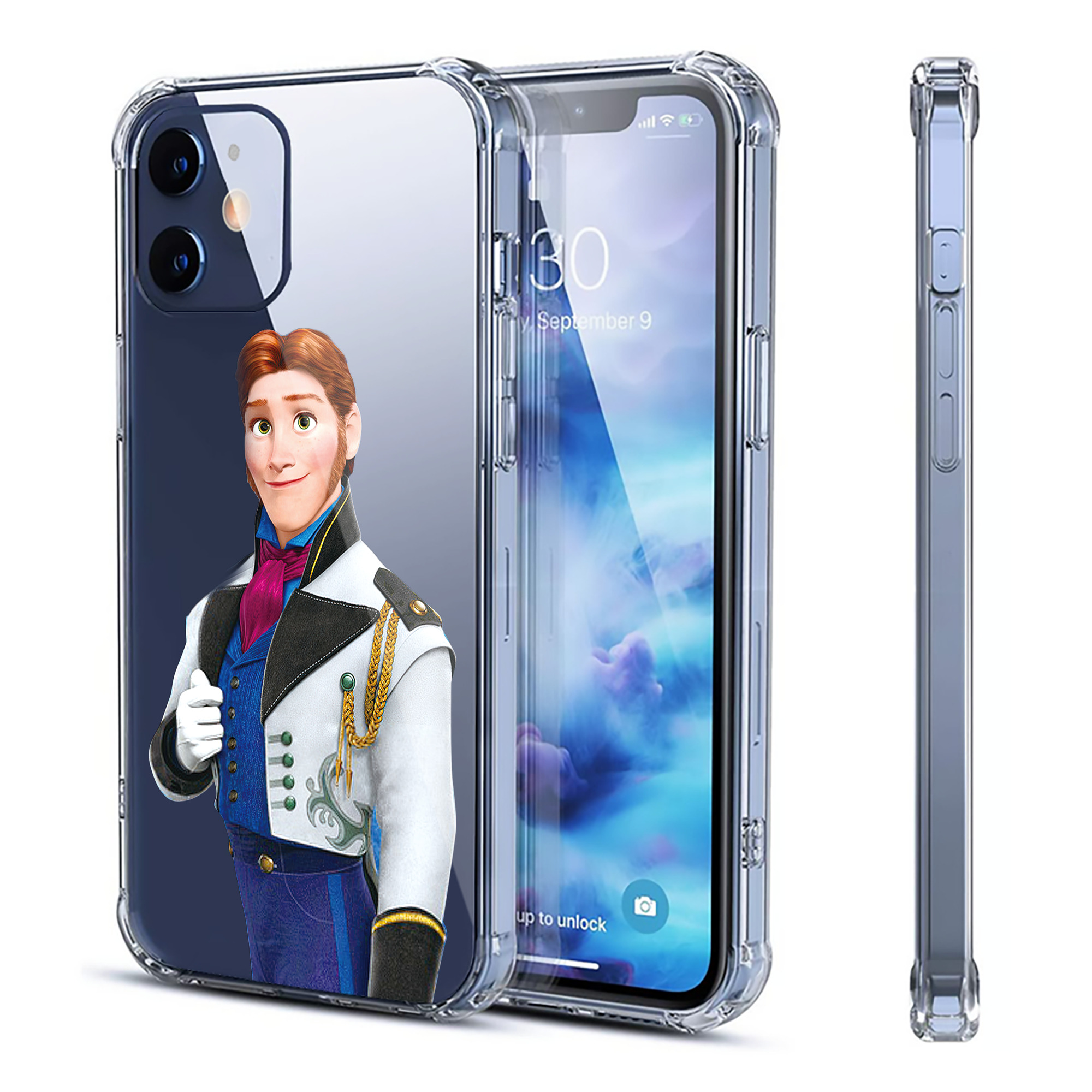 （画像用） アナと雪の女王 アンナ エルサ Frozen Anna Elsa 【iPhone 12シリーズ対応】透明スマホケース（クリアソフトケース）